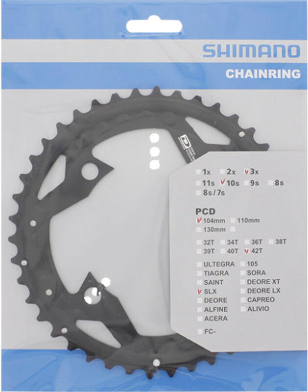 SHIMANO Tarcza mechanizmu korbowego SLX FC-M670 czarny-srebrny / Ilość zębów: 32 Y1N998050