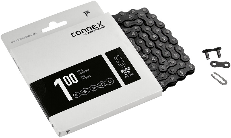 CONNEX Gwiazda Connex 100 Czerwony, Stal 112 Gld Łańcuchy, Srebrny, One Size (CO-100)