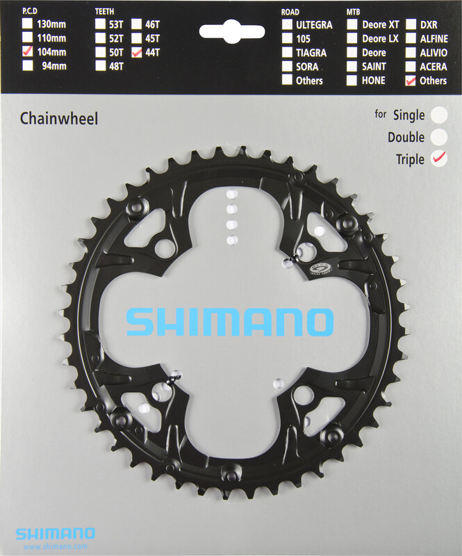 Shimano Shimano Deore FC-M480 Zębatka rowerowa do osłony korby, black 44T 2020 Zębatki przednie Y-1EA98030