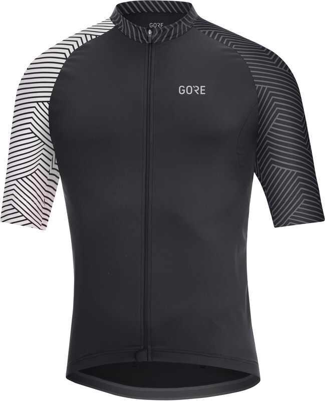 GORE WEAR C5 Koszulka rowerowa z zamkiem błyskawicznym Mężczyźni, czarny M 2022 Koszulki kolarskie