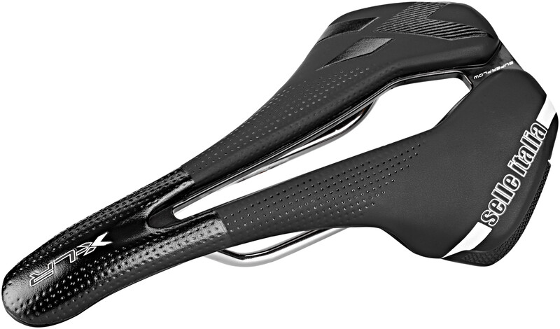 Selle ITALIA Siodło ITALIA X-LR SUPERFLOW L (id match - L3) TI 316 Tube 7, fibra-tek, 202g czarne (NEW) A-SIT-078A901IKC001