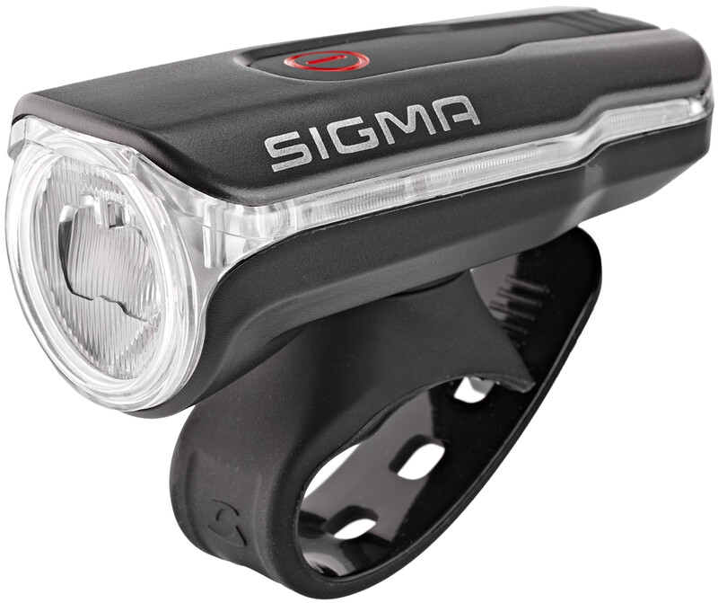 Sigma Aura 60 USB LED lampa przednia, czarna, One Size 17700