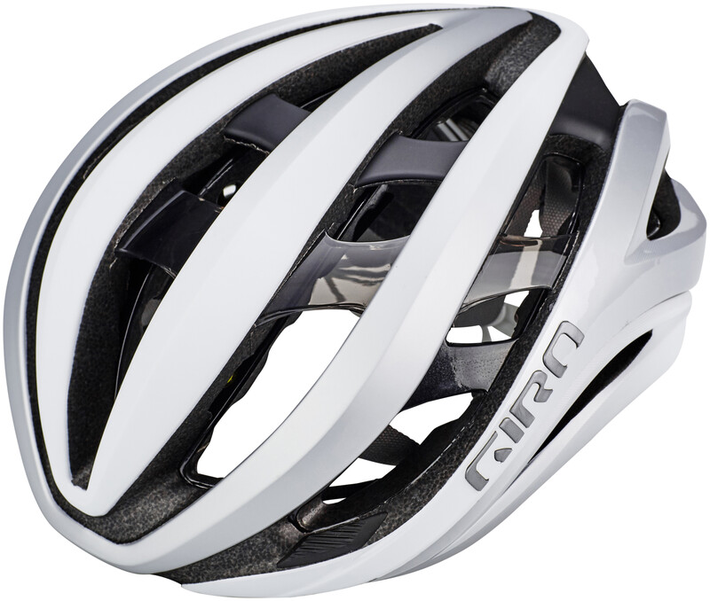 Giro Aether MIPS Kask rowerowy, mat white/silver S 51-55cm 2020 Kaski szosowe 200221-007