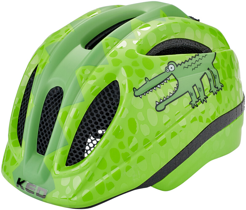 KED Meggy II Trend Kask rowerowy Dzieci, green croco XS | 44-49cm 2021 Kaski dla dzieci 13304138111