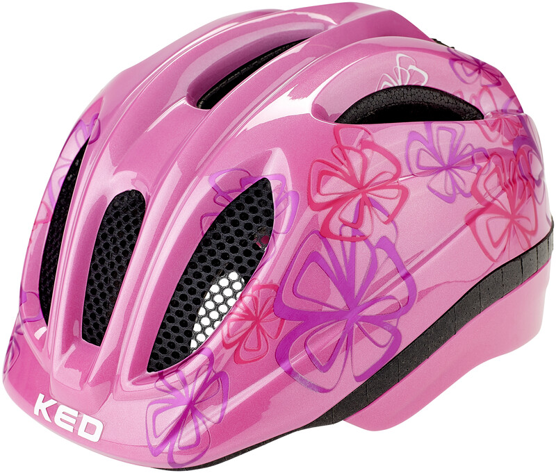 KED Meggy II Trend Kask rowerowy Dzieci, pink flower S | 46-51cm 2021 Kaski dla dzieci 13304133302