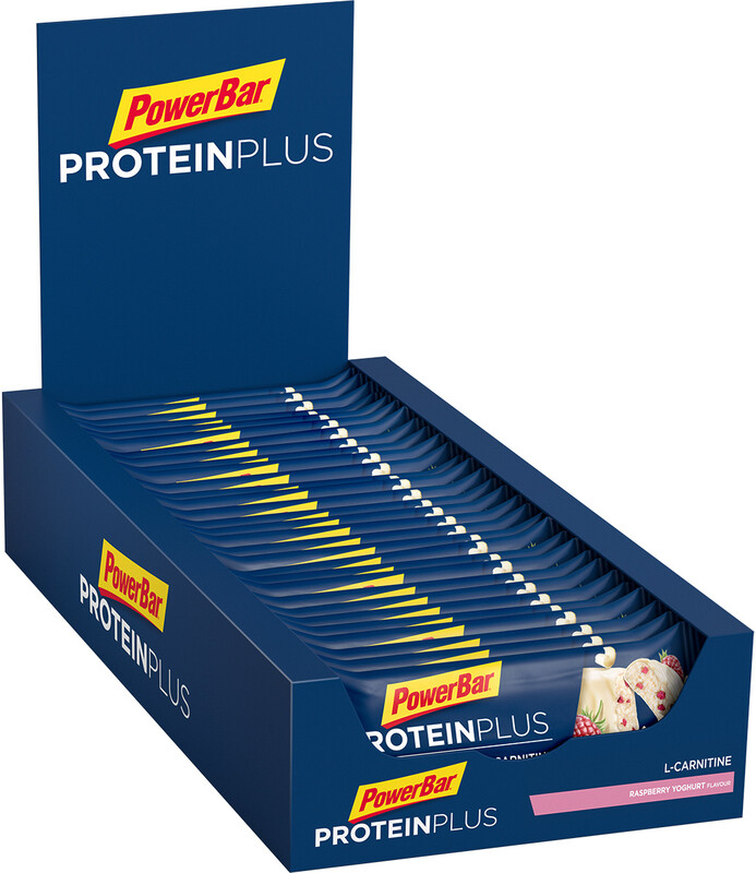 Powerbar Protein Plus L-Carnitine Bar Box 30x35g, Raspberry-Yoghurt 2021 Batony i wafle