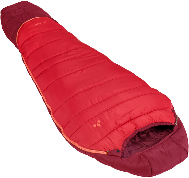 Vaude Kobel Adjust 500 Syn Śpiwór Młodzież, dark indian red Left Zipper 2020 Śpiwory syntetyczne 129626520010