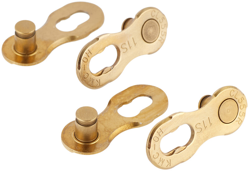 KMC 11R Ti-N Missing Link spinka Zestaw 2 Shimano/SRAM 11-rzędowa, gold 2020 Łańcuchy 240646