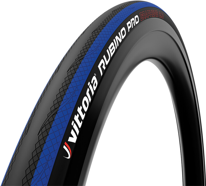 Vittoria Rubino Pro Opona zwijana 700 x 25c, black/blue 25-622 | 700x25 2021 Opony szosowe 476203