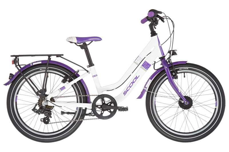 S''cool s''cool chiX twin alloy 20 7-S Dzieci, white/violett 20