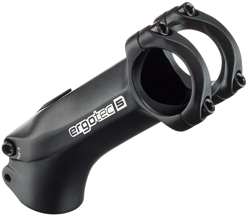 Ergotec 5, Ahead vorbauten High-charyzmę 31.8/al6061-T6 aluminiowy, 45 °, czarny, Piaskowy, czarny 17910