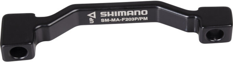 Shimano Shimano Adapter hamulców tarczowych od PM 180 mm do PM 203 mm, black 2020 Akcesoria do hamulców tarczowych E-SMMAF203PPMA