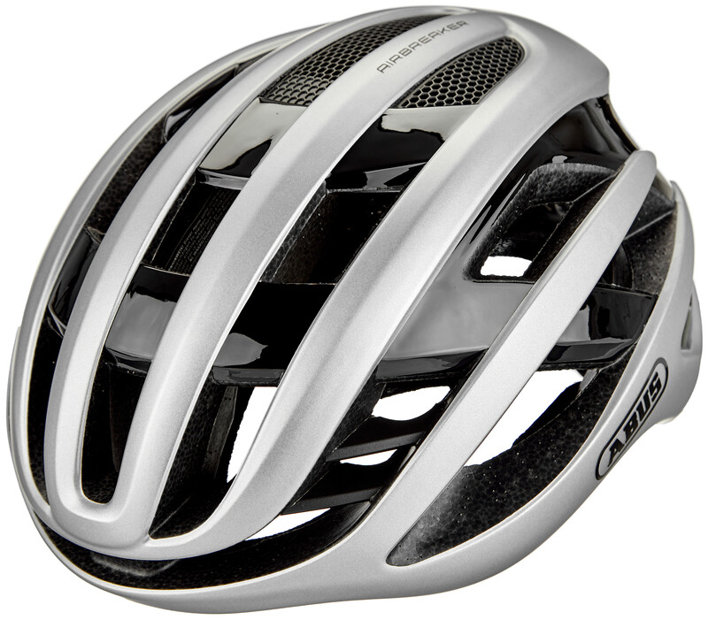 Abus AirBreaker Kask rowerowy, gleam silver L | 58-62cm 2021 Kaski szosowe 81742