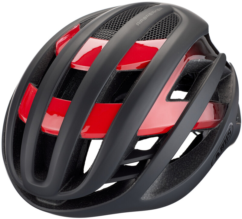 Abus AirBreaker Kask rowerowy, black/red M 52-58cm 2020 Kaski rowerowe