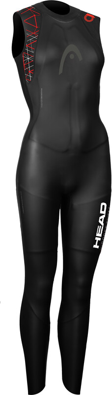 Head Head OW myBoost Shell LJ 3.2 Pianka pływacka Kobiety, black/red L 2021 Pianki do Swimrun 452608-BKRD-L