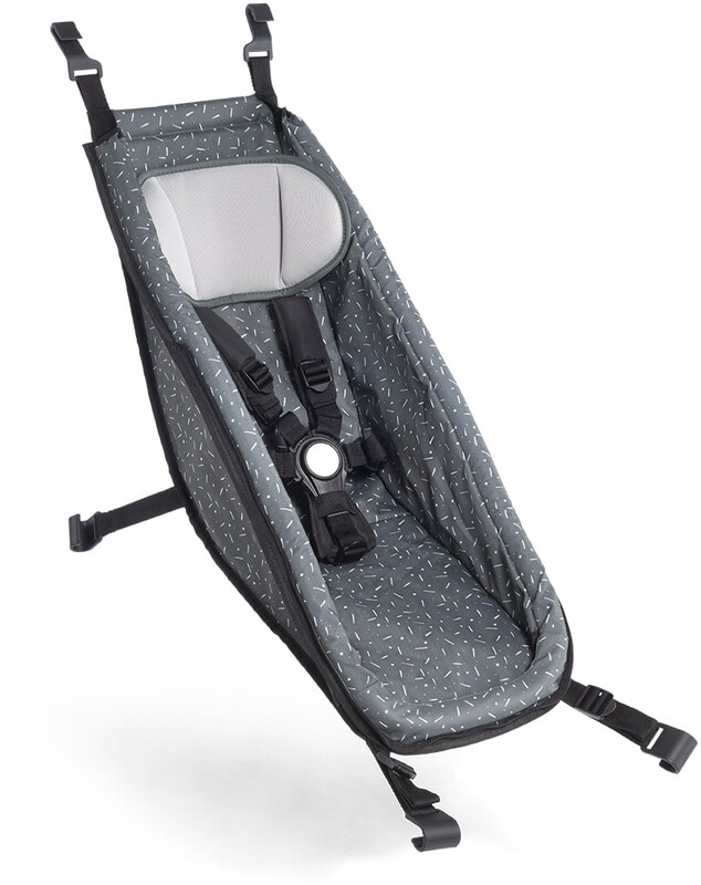 CROOZER Siedzisko dla dziecka dla Kid od 2014 r, graphite blue/white 2020 Akcesoria do przyczepek 122000220
