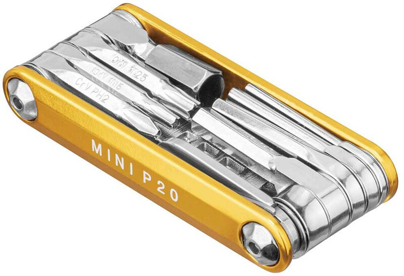 Topeak Mini P20 Narzędzie wielofunkcyjne, gold 2021 Narzędzia wielofunkcyjne i mini narzędzia 15400255