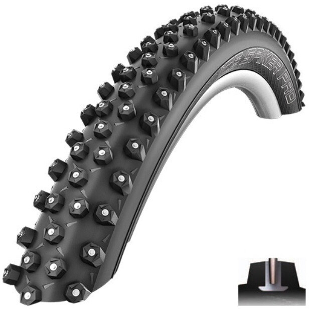 Schwalbe Ice Spiker Pro Opona zwijana Performance DD RaceGuard SnakeSkin TLE 27.5x2.25