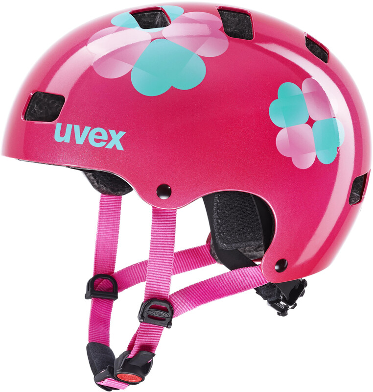 UVEX Kid 3 Kask rowerowy Dzieci, pink flower 55-58cm 2021 Kaski dla dzieci S4148193317