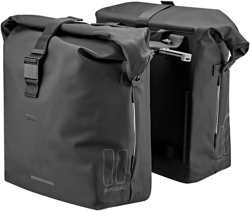 Basil SoHo Double Pannier Bag Nordlicht MIK 41l, black 2021 Sakwy 18123