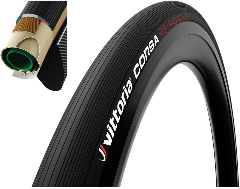 Vittoria Corsa Control Tubular Tyre 700x25C Graphene 2.0, black 25-622 | 700x25c 2021 Opony szosowe 471219