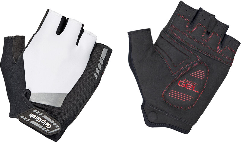 GripGrab GripGrab SuperGel Krótkie wyściełane rękawiczki rowerowe, white XXL 2021 Rękawiczki krótkie 1005-02-XXL