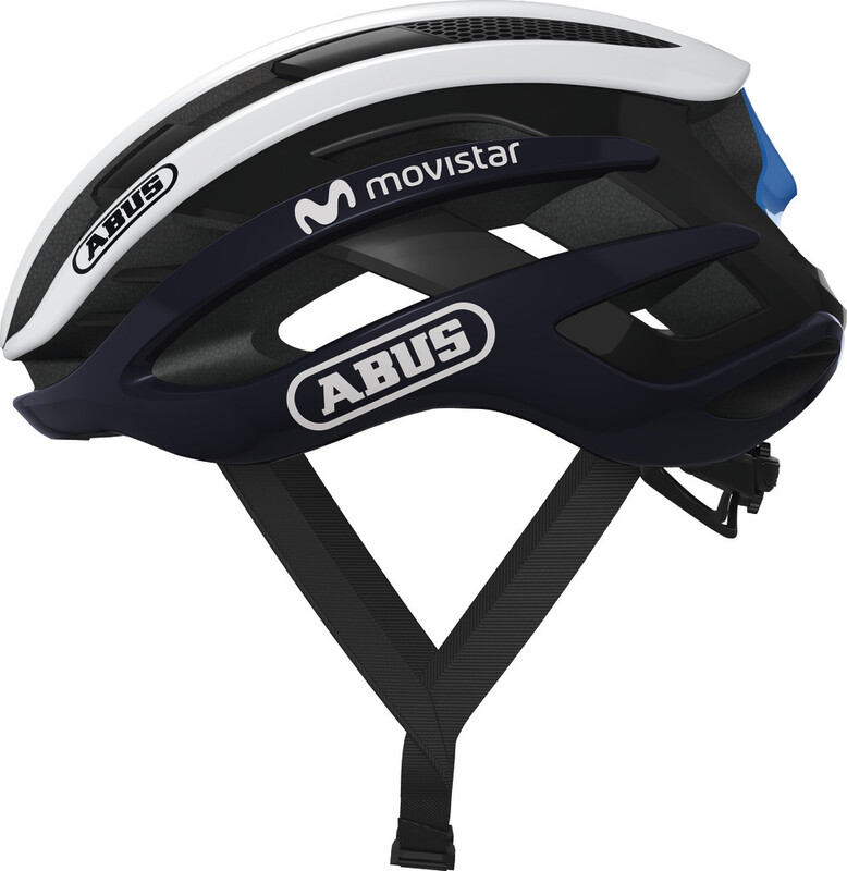 Abus AirBreaker Kask rowerowy, Movistar Team 20 L | 59-61cm 2021 Kaski szosowe 63113