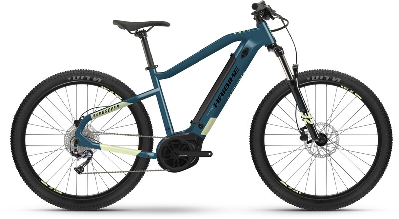 Haibike HardSeven 5, blue/canary 46cm (27.5