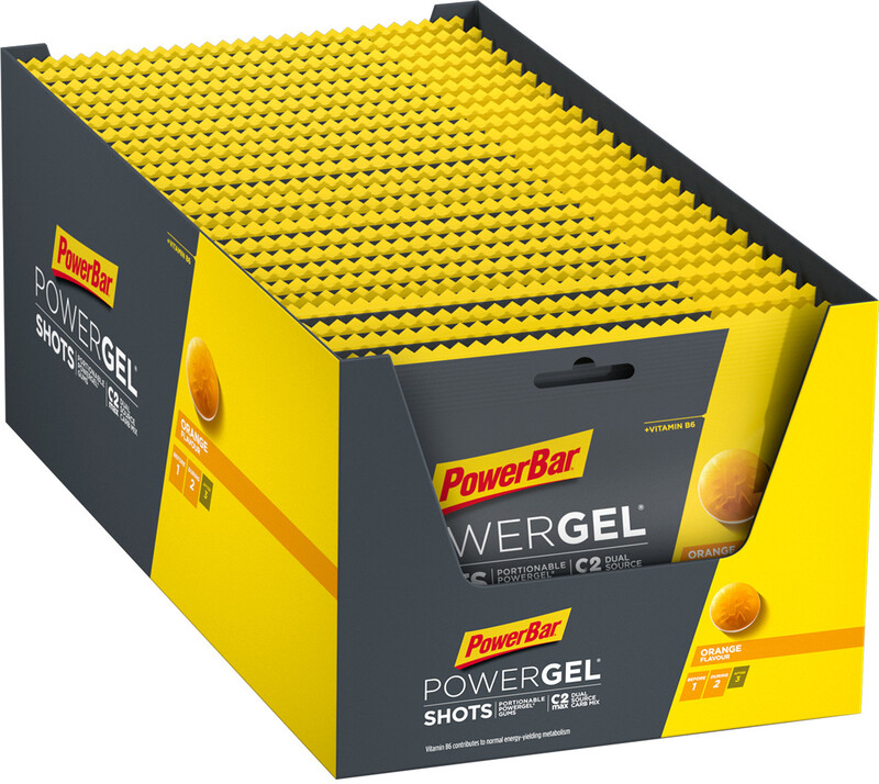 Powerbar PowerGel Shots Box 24 x 60g, Orange 2021 Żele i smoothie 12450691