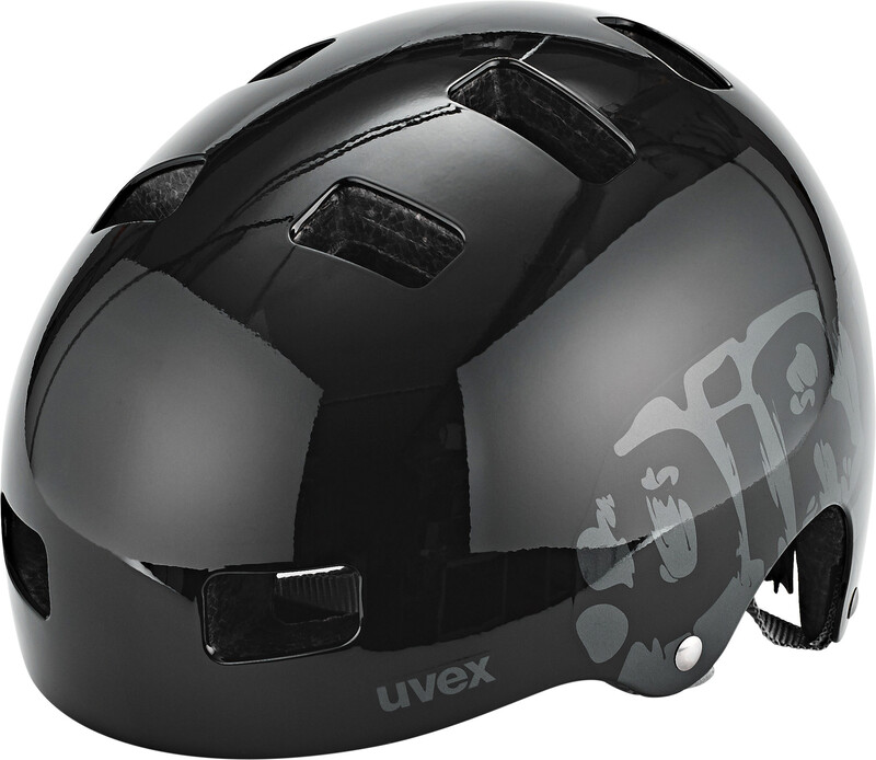 UVEX dziecięcy kask rowerowy Kid 3, czarny, 55-58 4148190917