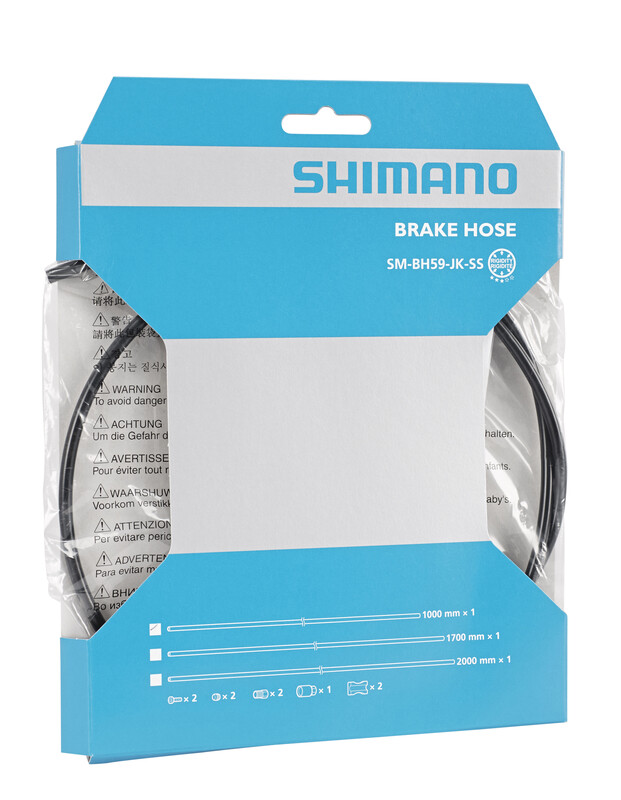 Shimano SM-bh59 JK-SS przewody hamulcowe Czarny długość 1000 MM 2016 tarcze hamulcowe ISMBH59JKSSL100