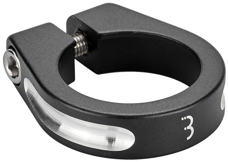 BBB Bbb The Strangler Bsp-80 Obejma Podsiodłowa, Kolor Czarny, Czarny, 34,9 Mm (BBB-D-BSP-80-349)
