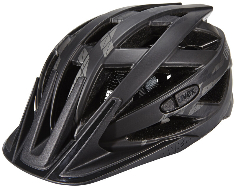 UVEX Uvex I-Vo Cc 4104231117 Kask Rowerowy, Czarny (Black-Smoke Mat), Obwód Głowy 5660 Cm (4104231117_1117_56-60)