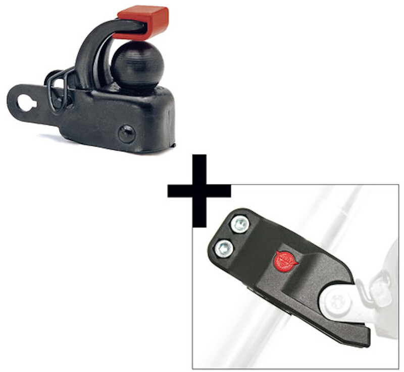 Hebie zestaw F1 hak holowniczy + adapter wspornika siodła 2017 przyczepa rowerowa 03581139