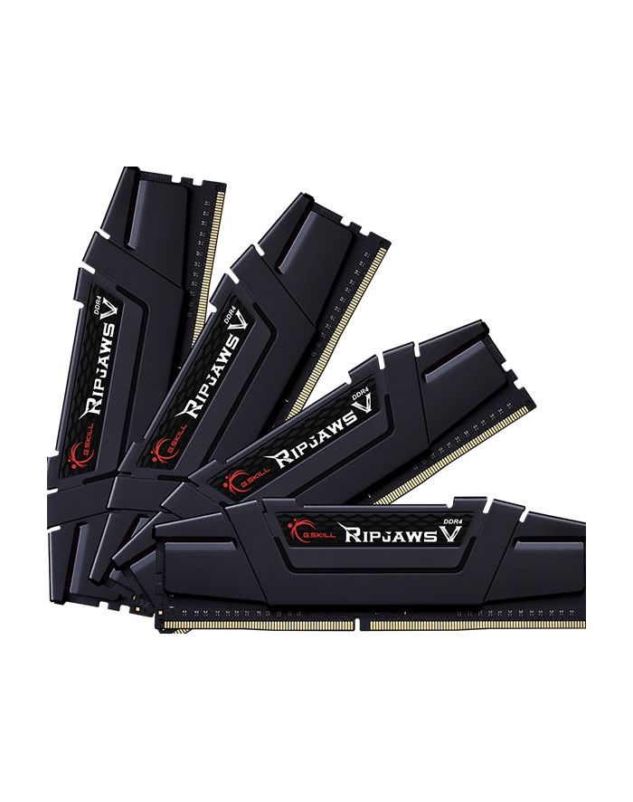 Pamięć RAM G.SKILL RipjawsV F4-3200C16Q-64GVK (DDR4 DIMM; 4 x 16 GB; 3200 MHz; CL16)