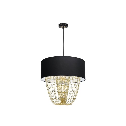 Milagro Lampa Wisząca Almeria Black/Gold 1x E27 MLP6442