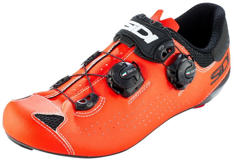 Sidi Genius 10 Buty Mężczyźni, black/red fluo EU 45 2021 Buty szosowe zatrzaskowe 10101167