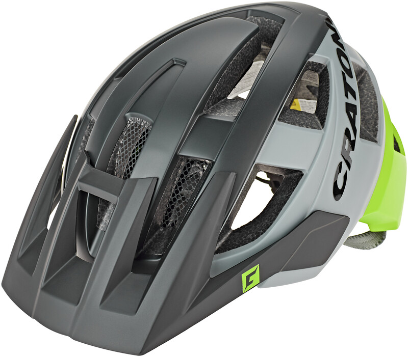Cratoni AllSet Kask MTB, black/lime matte S/M | 54-58cm 2020 Kaski BMX i Dirt 2015049910