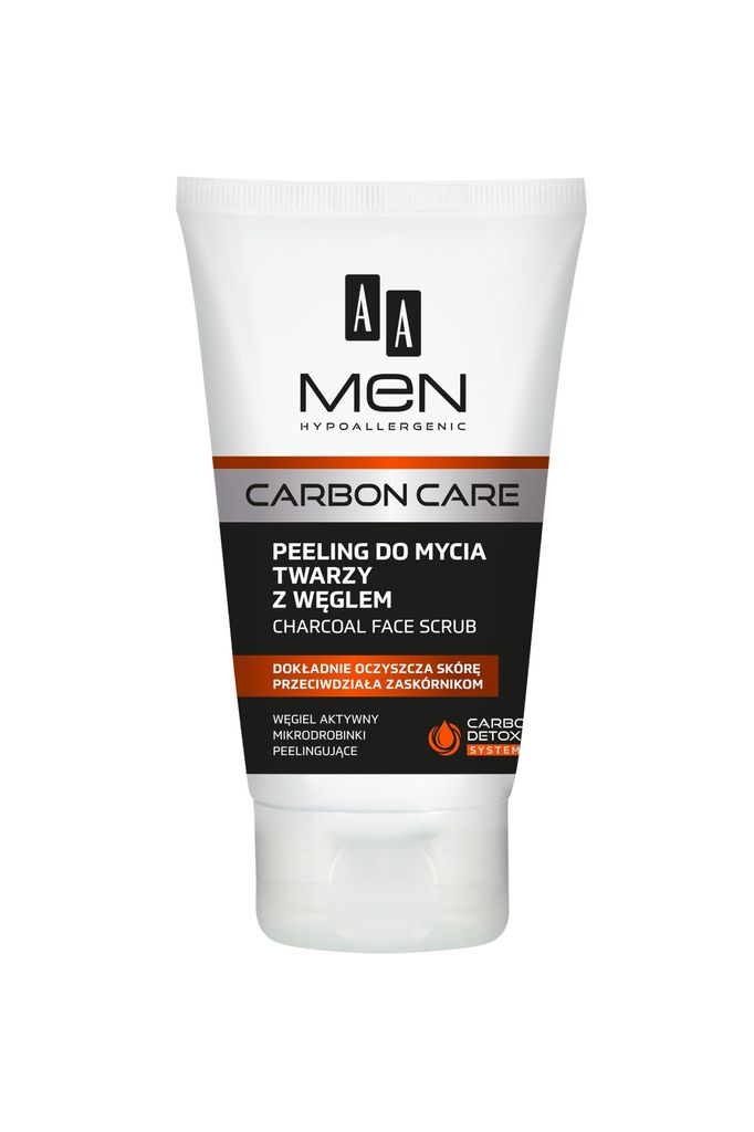 AA AA Men Carbon Care Charcoal Face Scrub peeling do mycia twarzy z węglem 150ml