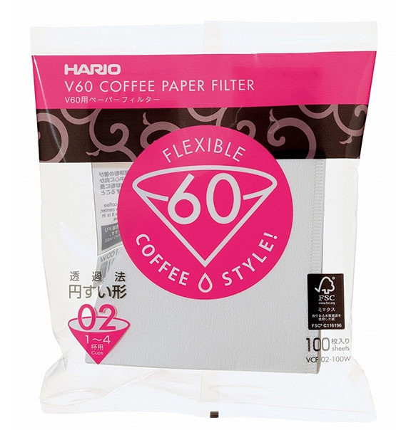 Hario Filtry papierowe do dripa V60-02 100szt