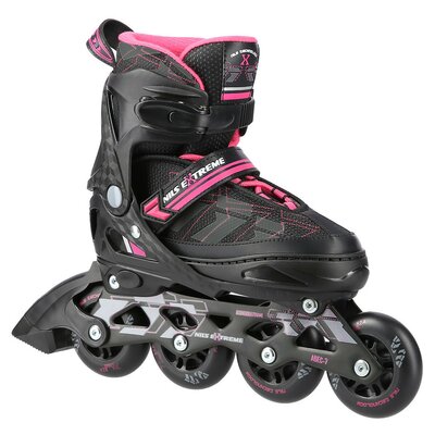 Nils Extreme NA11002 CZARNO/FIOLETOWE ROZM. S (31-34) ŁYŻWOROLKI EXTREME