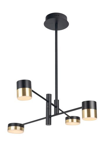 Maxlight LAMPA sufitowa PUMA P0404 loftowa OPRAWA metalowa LED 28W 3000K tuby czarne P0404