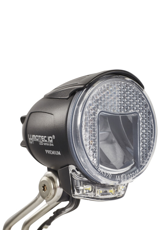 Busch & Müller Lumotec IQ reflektor LED na dynamo, czarny 170088