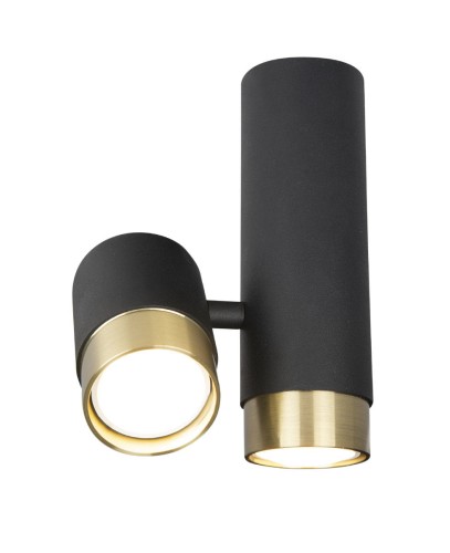 Maxlight LAMPA sufitowa PUMA C0195 metalowa OPRAWA loftowa tuby czarne złote C0195