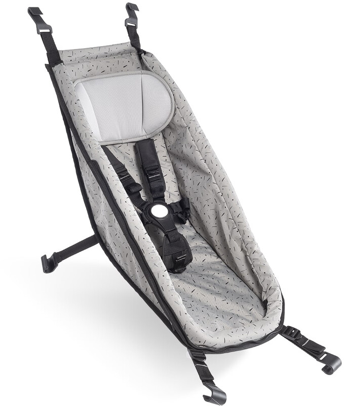 CROOZER Siedzisko dla dziecka dla Kid od 2014 r, stone grey/colored 2020 Akcesoria do przyczepek 122000420