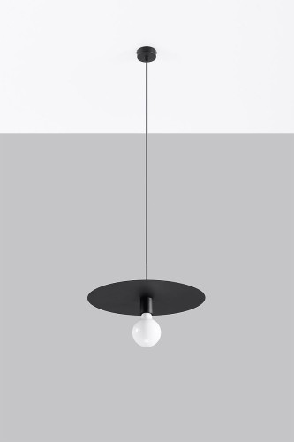Sollux Lighting Lampa wisząca FLAVIO czarna