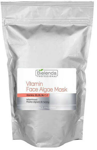 Bielenda Professional Maska algowo-witaminowa rewitalizująca do twarzy, opakowanie uzupełniające 190g