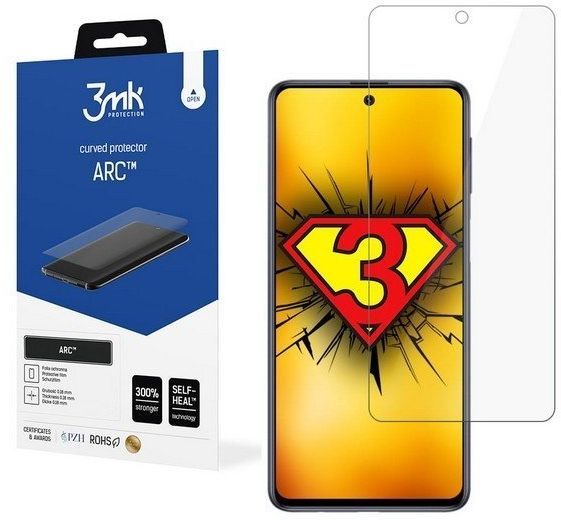 3MK Folia ARC+ FS Xiaomi Redmi Note 9T 5G Folia Fullscreen