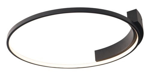 Maxlight LAMPA sufitowa VELVET C0198 metalowa OPRAWA pierścień LED 38W 3000K ring czarny C0198