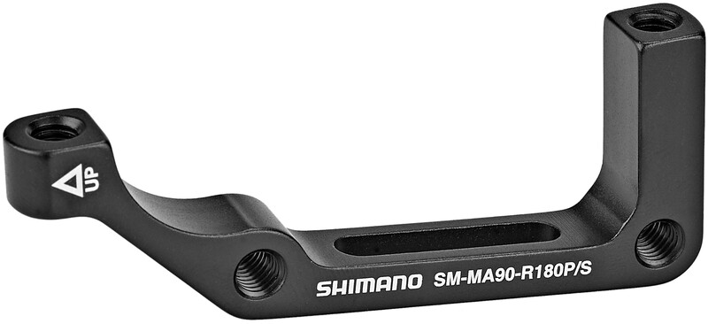 Shimano Adapter hamulca tarczowego SM-MA-90-R180 czarny / Montaż: tył / Rozmiar: 180 mm
